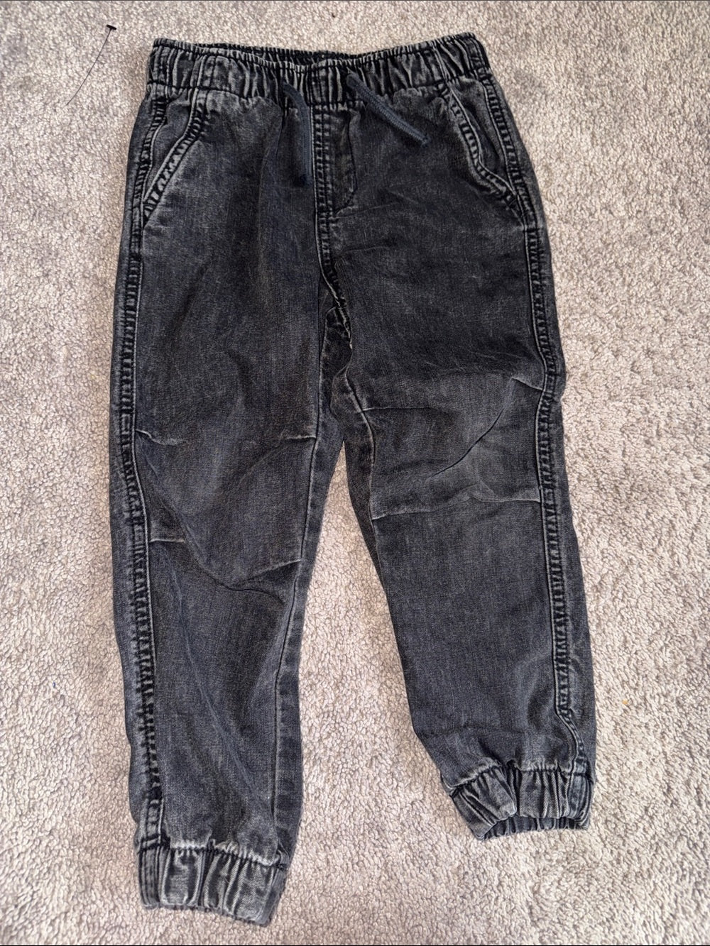 H&M Black Denim Jogger Pants